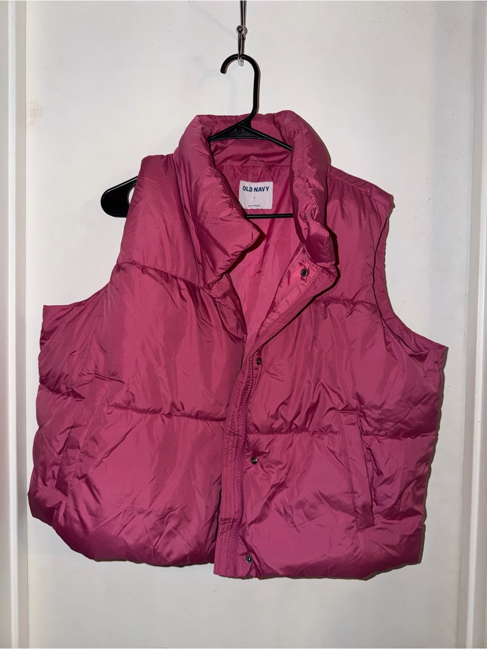 Old Navy Puffer Vest - Fuchsia Pink